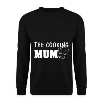 The Cooking Mum - Unisex Sweatshirt - black - Front - Alina (178cm) & Michal (187cm)