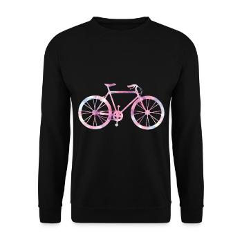 Bicycle woman - Unisex Sweatshirt - black - Front - Alina (178cm) & Michal (187cm)