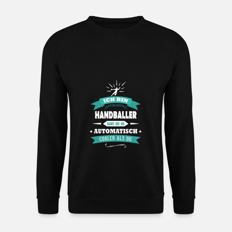 Handballer Handball Geschenkidee - Unisex Pullover - Schwarz