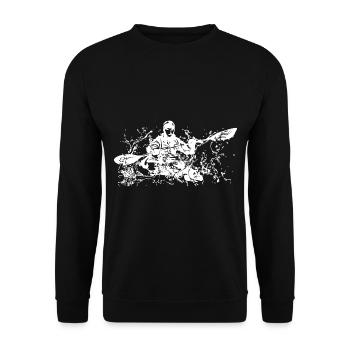 Kayak whitewater - Unisex Sweatshirt - black - Front - Alina (178cm) & Michal (187cm)