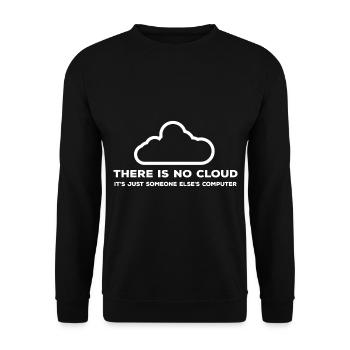 Keine Cloud Nur ein Computer - Unisex Pullover - Schwarz - Vorne - Alina (178cm) & Michal (187cm)