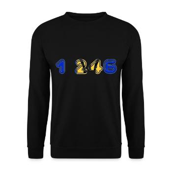 TEAM 1 246 BARBADE - Sweat-shirt Unisexe - noir - Devant - Alina (178cm) & Michal (187cm)