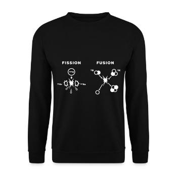 Fusion nucléaire Physique de fission nucléaire - Sweat-shirt Unisexe - noir - Devant - Alina (178cm) & Michal (187cm)