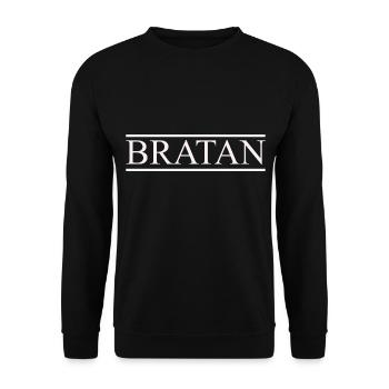legendäres Bratan Design für männer und für Bro's - Unisex Pullover - Schwarz - Vorne - Alina (178cm) & Michal (187cm)