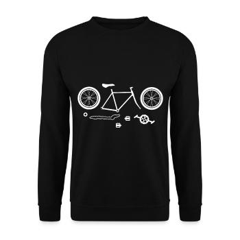Bicycle mechanic hobbyist - Unisex Sweatshirt - black - Front - Alina (178cm) & Michal (187cm)