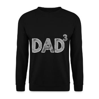 dad 3 - Unisex Pullover - Schwarz - Vorne - Alina (178cm) & Michal (187cm)