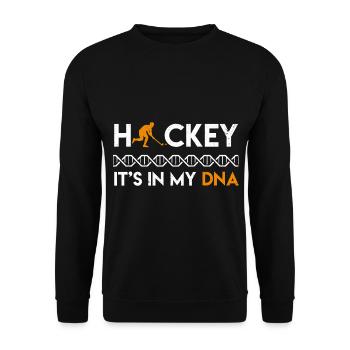 THEN field field hockey gift field field hockey player gifts - Unisex Sweatshirt - black - Front - Alina (178cm) & Michal (187cm)