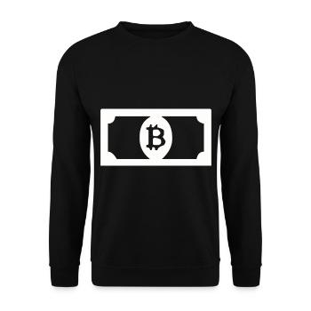 Bitcoin dollars - Sweat-shirt Unisexe - noir - Devant - Alina (178cm) & Michal (187cm)