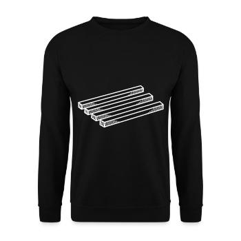 tromperie - Sweat-shirt Unisexe - noir - Devant - Alina (178cm) & Michal (187cm)