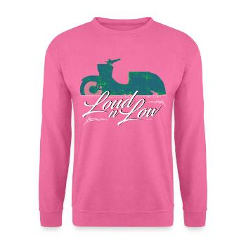 LOUD N LOW - Simson Schwalbe KR51 DDR DesignArt - - Unisex Pullover - Pink - Vorne