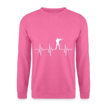 Biathlon Athlet - Unisex Pullover - Pink - Vorne