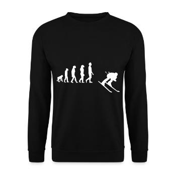 Ski-Evolution - Unisex Pullover - Schwarz - Vorne - Alina (178cm) & Michal (187cm)