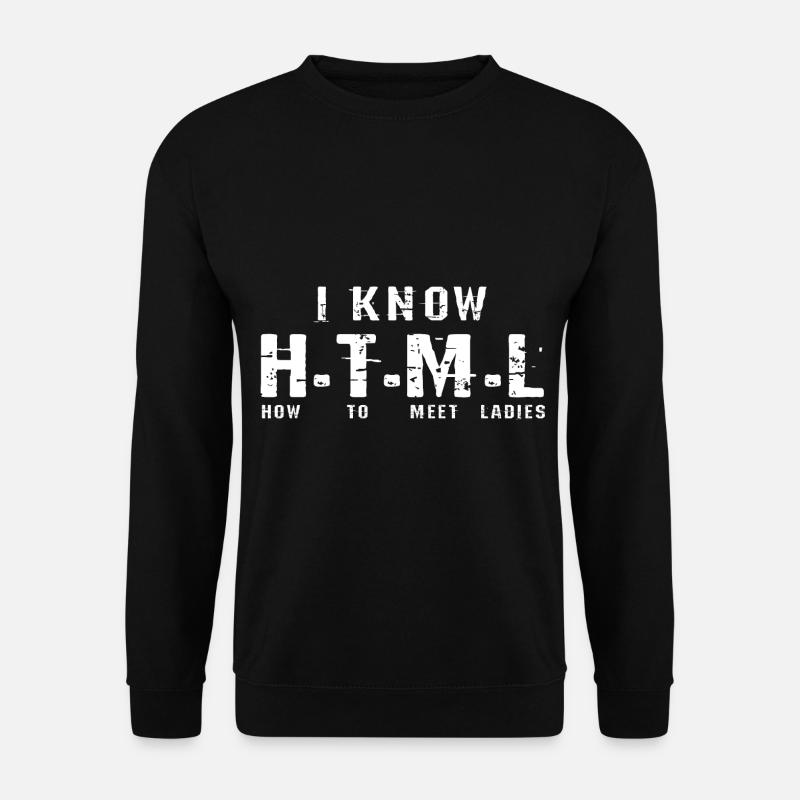 HTML programmer - Unisex Sweatshirt - black