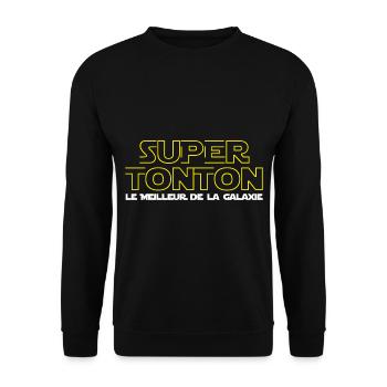 Super tonton - Sweat-shirt Unisexe - noir - Devant - Alina (178cm) & Michal (187cm)