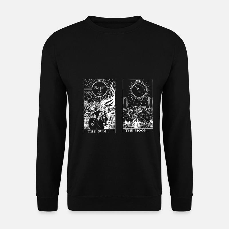 Sun and Moon Tarot Opposites Hell - Unisex Sweatshirt - black