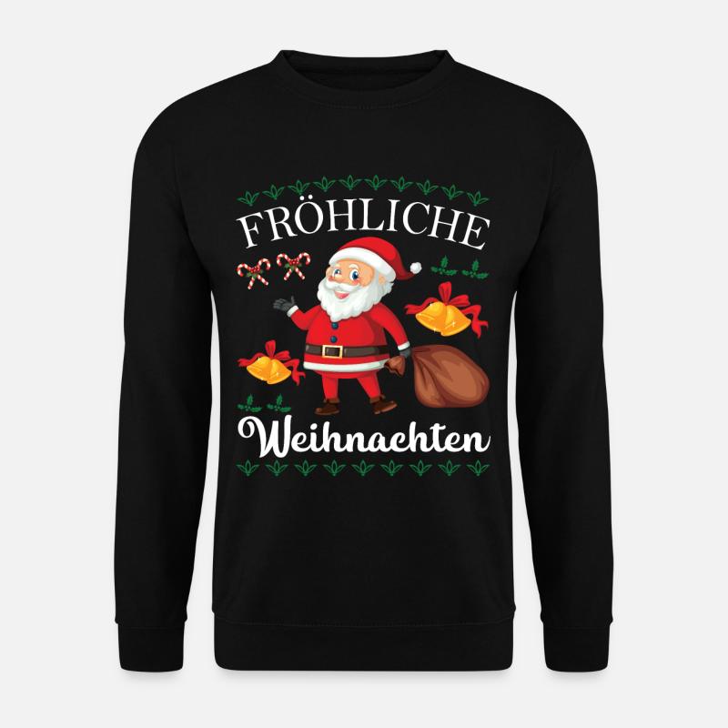 Fröhliche Weihnachten Weihnachten - Unisex Pullover - Schwarz