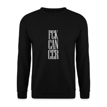 Cancer fckcancer fck cancer Cancer du sein Fuck cancer - Sweat-shirt Unisexe - noir - Devant - Alina (178cm) & Michal (187cm)
