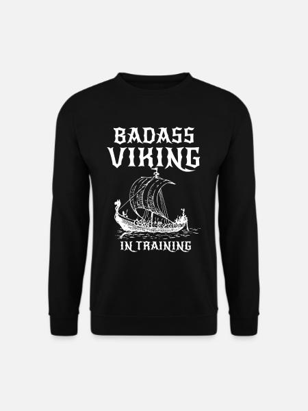 Badass Viking in training - Unisex Sweatshirt - black