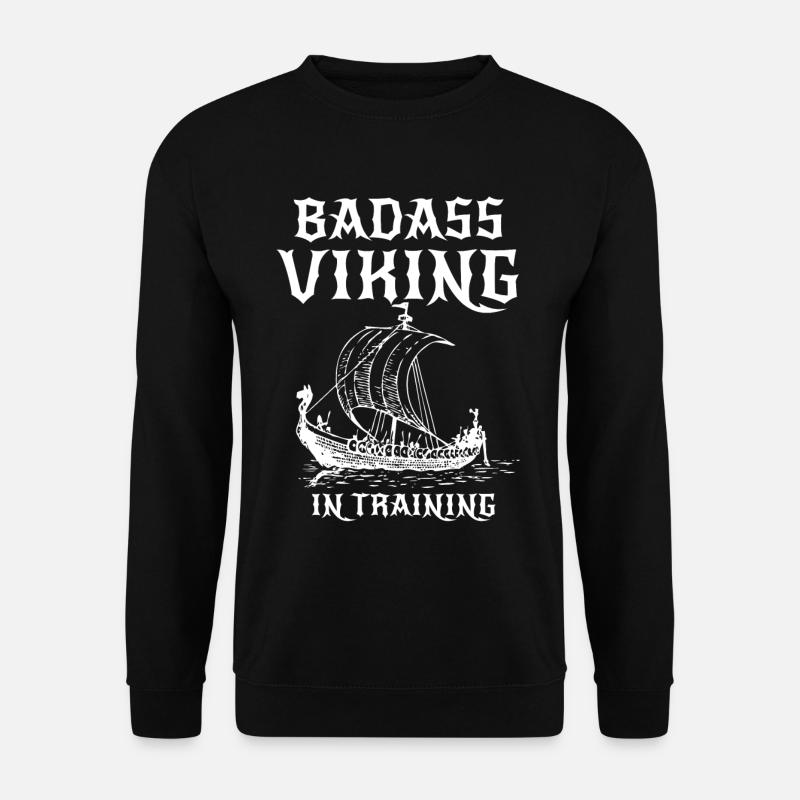 Badass Viking in training - Unisex Sweatshirt - black