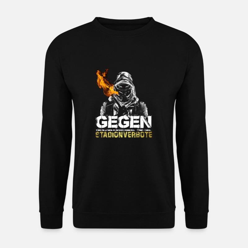 Gegen Stadionverbote Pyrotechnik Ultra Fußball - Unisex Pullover - Schwarz