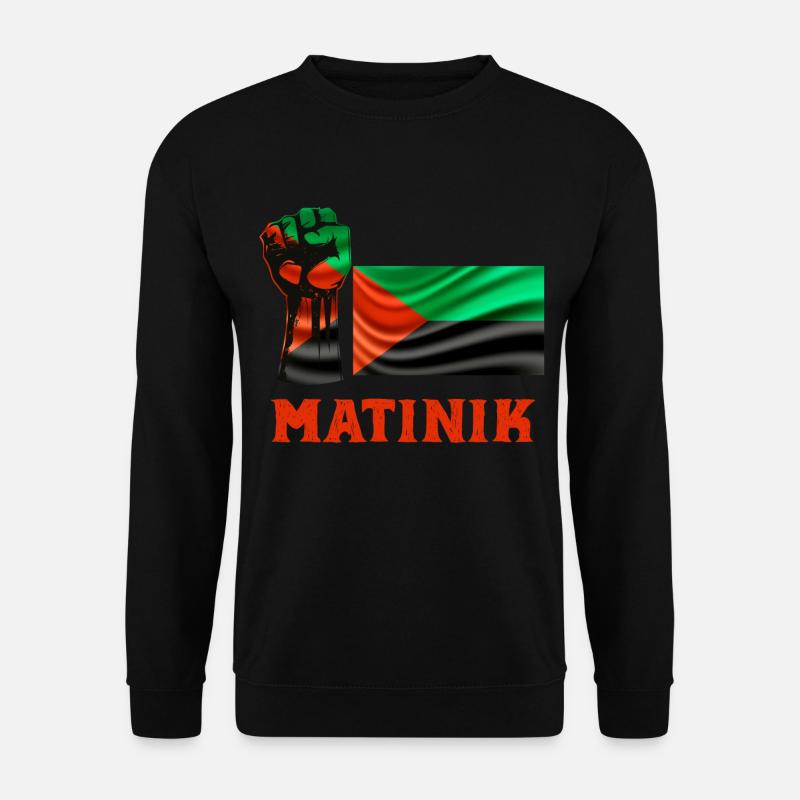 Drapeau Martinique Courage Honneur Et Respect - Sweat-shirt Unisexe - noir