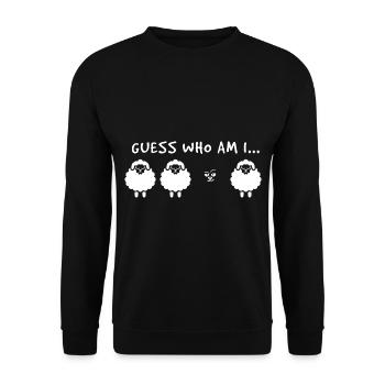Black sheep - Unisex Sweatshirt - black - Front - Alina (178cm) & Michal (187cm)
