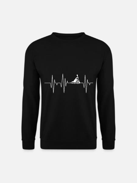 Kayak heartbeat - Unisex Sweatshirt - black