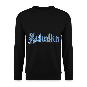 Schalke - Unisex Pullover - Schwarz - Vorne - Alina (178cm) & Michal (187cm)