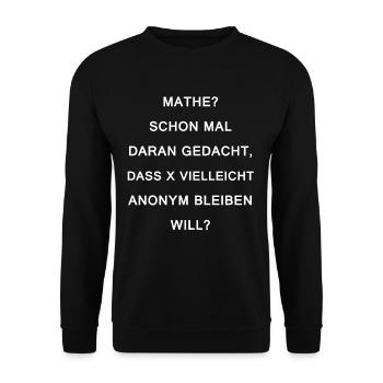Maths blague école professeur mathématiques - Sweat-shirt Unisexe - noir - Devant - Alina (178cm) & Michal (187cm)