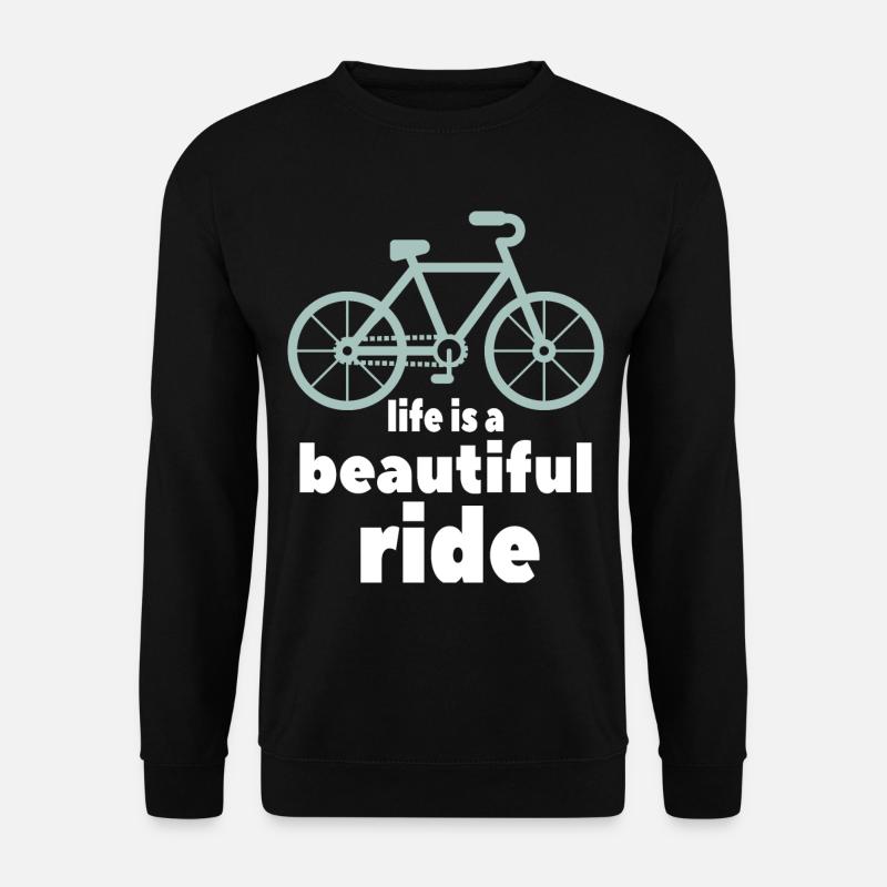 Fahrrad Spruch - Unisex Pullover - Schwarz