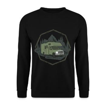 Camper - Unisex Sweatshirt - black - Front - Alina (178cm) & Michal (187cm)