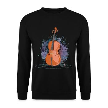 Cello - Unisex Pullover - Schwarz - Vorne - Alina (178cm) & Michal (187cm)