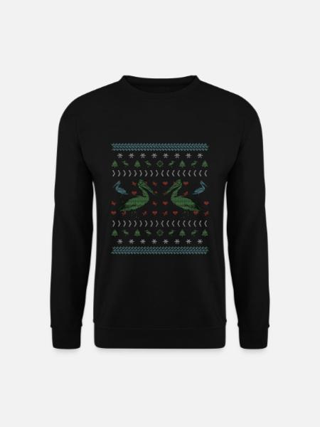 Pelican Christmas bird watching gift - Unisex Sweatshirt - black