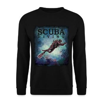 Scuba Diving - Unisex Pullover - Schwarz - Vorne - Alina (178cm) & Michal (187cm)