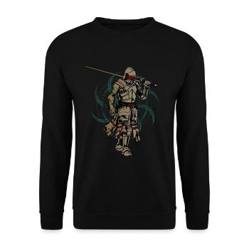 Ritter - Unisex Pullover - Schwarz - Vorne - Alina (178cm) & Michal (187cm)