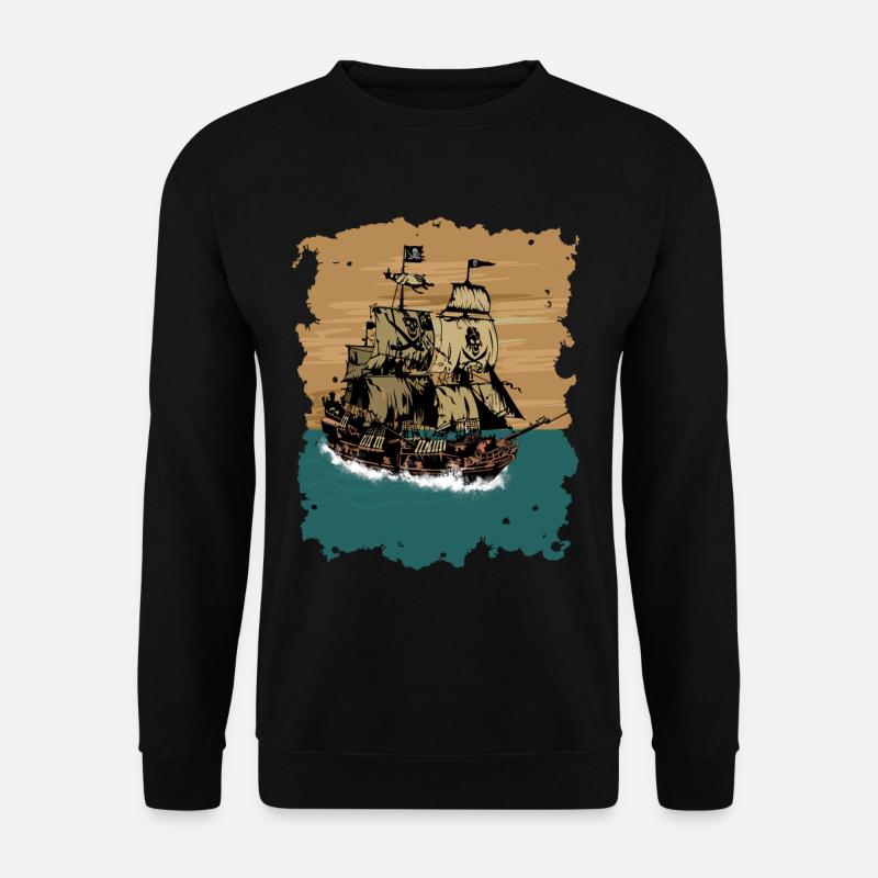 pirate ship - Unisex Sweatshirt - black