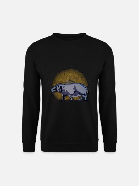 hippopotamus - Unisex Sweatshirt - black