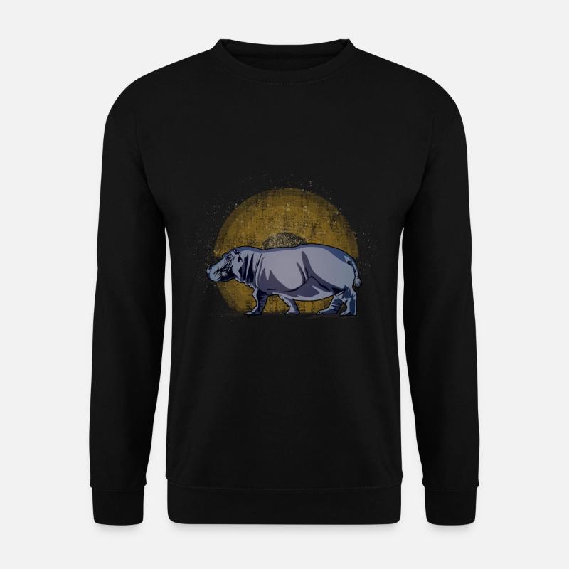 hippopotamus - Unisex Sweatshirt - black