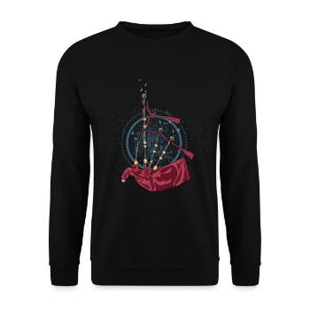 Bagpipes - Unisex Sweatshirt - black - Front - Alina (178cm) & Michal (187cm)