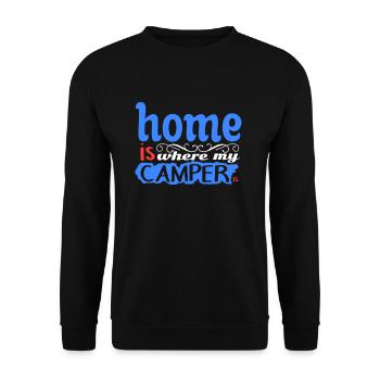 Camper - Unisex Sweatshirt - black - Front - Alina (178cm) & Michal (187cm)