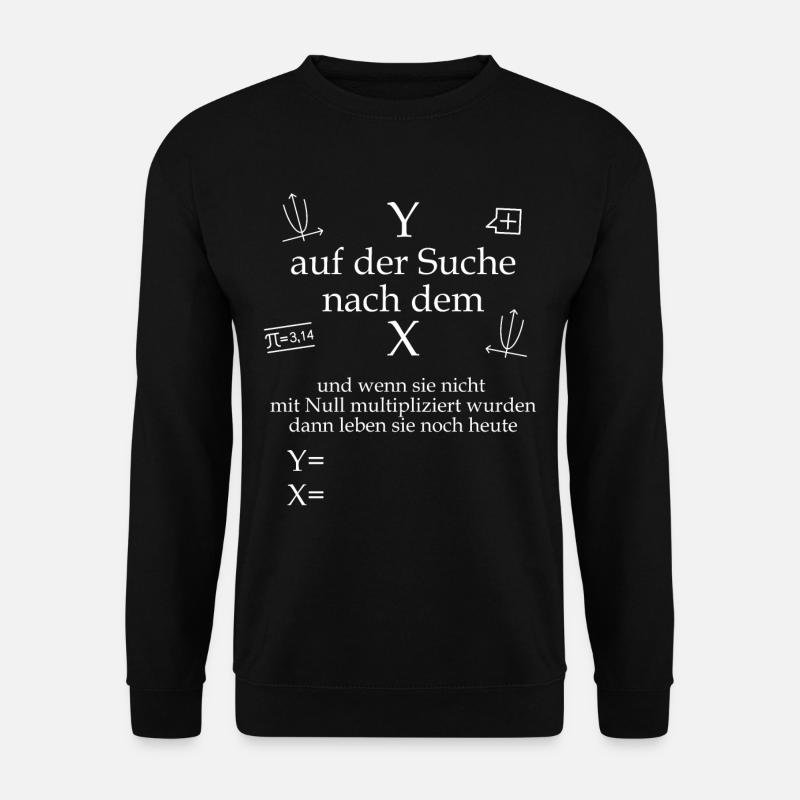 Mathe Nerd Mathelehrer Geschenk Junggeselle - Unisex Pullover - Schwarz