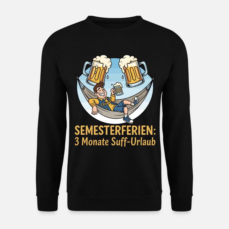 Semester break: Booze vacation - Unisex Sweatshirt - black
