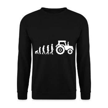 Tracteur évolution - Sweat-shirt Unisexe - noir - Devant - Alina (178cm) & Michal (187cm)