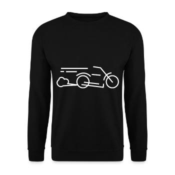 motorcycle racing - Unisex Sweatshirt - black - Front - Alina (178cm) & Michal (187cm)