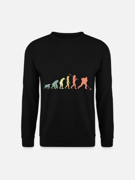 Eishockey Evolution - Unisex Pullover - Schwarz