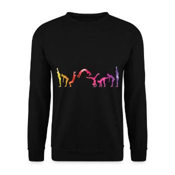 Gymnastics art - Unisex Sweatshirt - black - Front - Alina (178cm) & Michal (187cm)