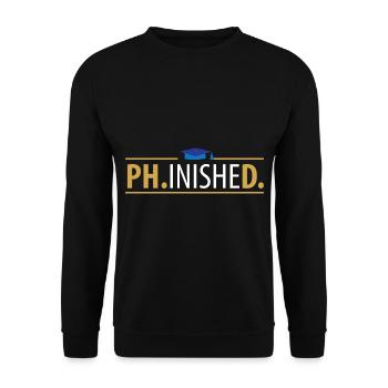 Doktor PHD - Unisex Pullover - Schwarz - Vorne - Alina (178cm) & Michal (187cm)