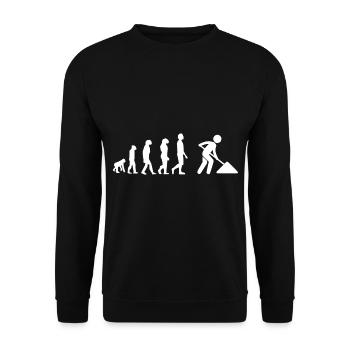 Cement mixer evolution - Unisex Sweatshirt - black - Front - Alina (178cm) & Michal (187cm)