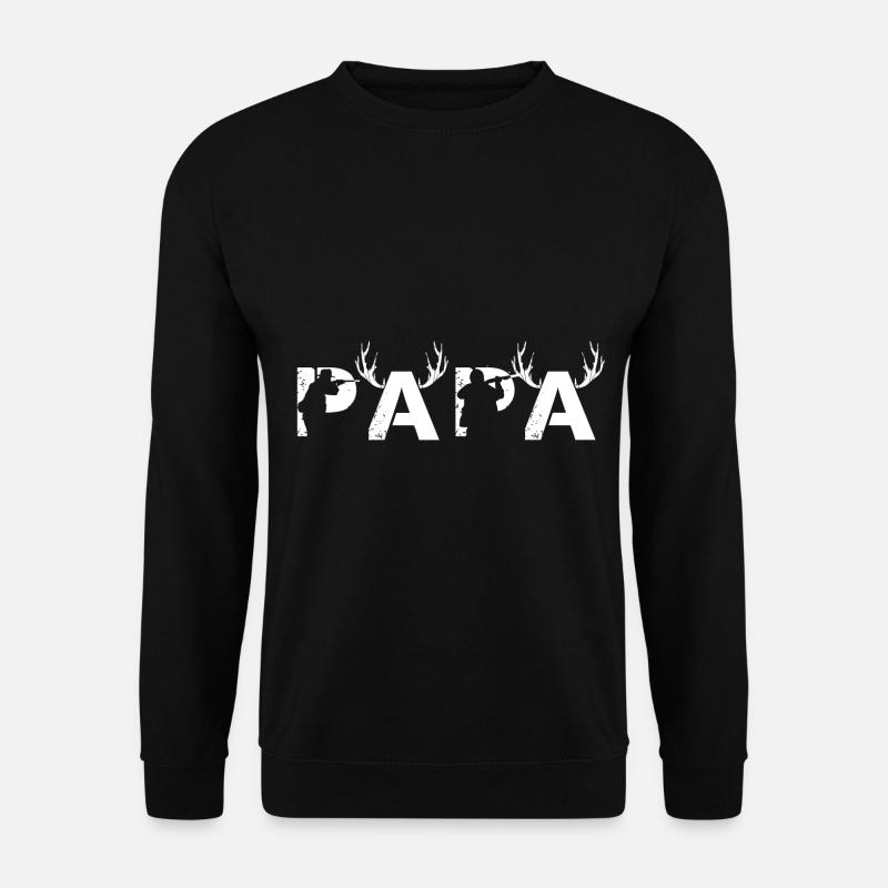 Hunter Papa - Unisex Sweatshirt - black