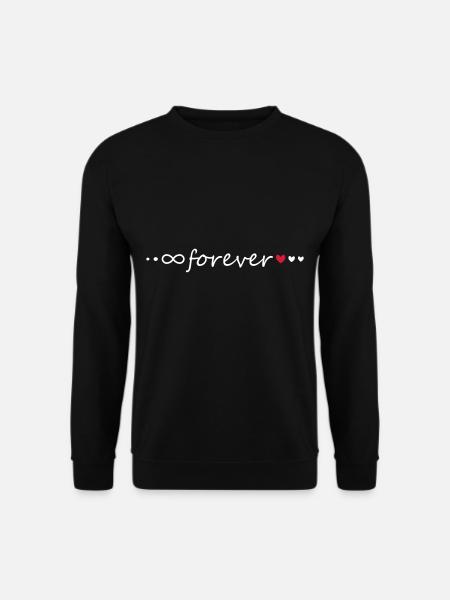 Unendlichkeitssymbol Infinity Symbol Minimalismus - Unisex Pullover - Schwarz